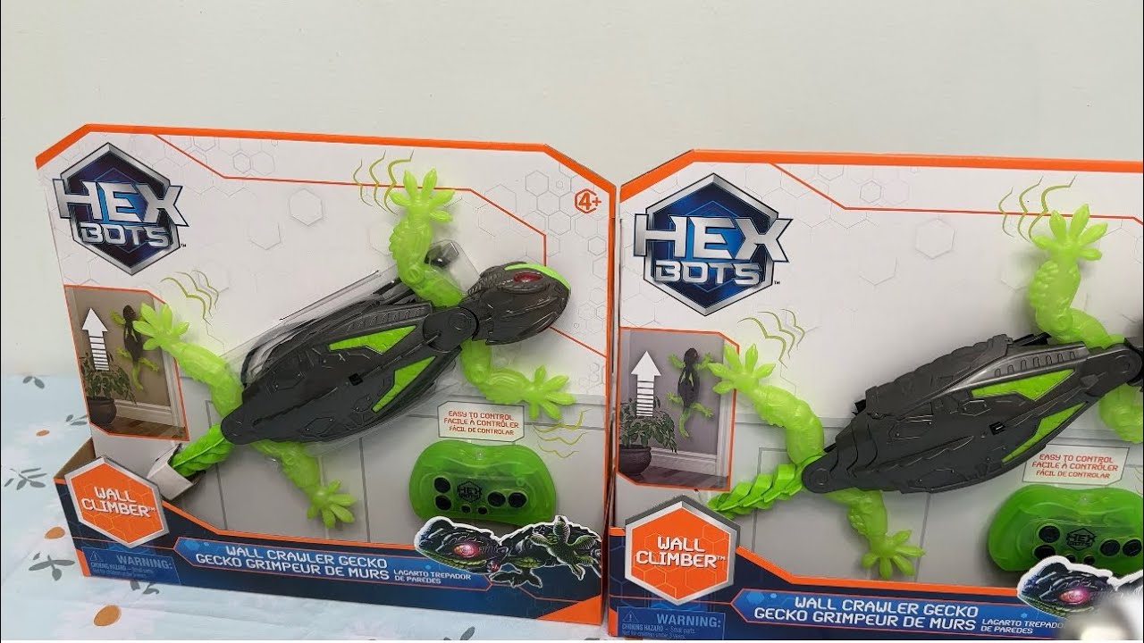 Hex Bots Wall Crawler Gecko Toys Unboxing & Review
