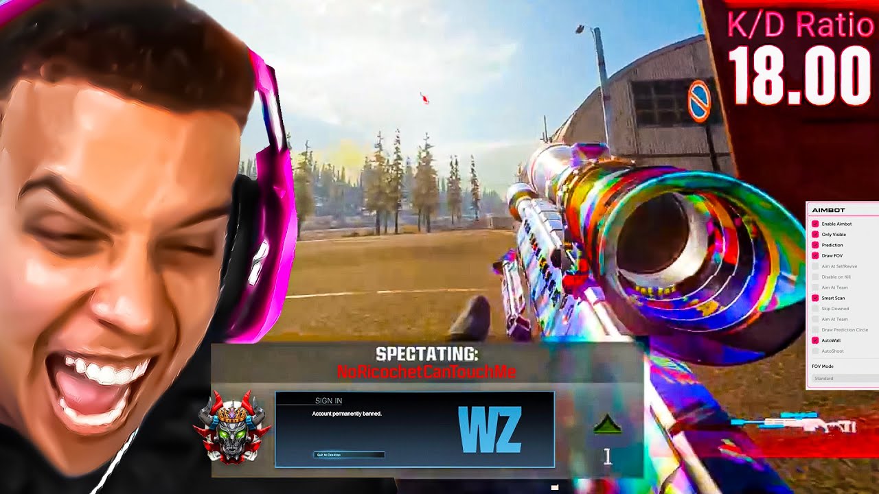 Cheating Streamers Banned Live on Warzone Verdansk!