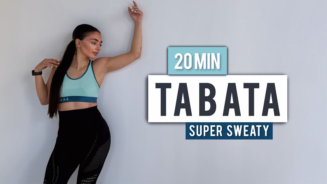 20 MIN TABATA WORKOUT | Super Sweaty Full Body HIIT - No Equipment, No Repeat