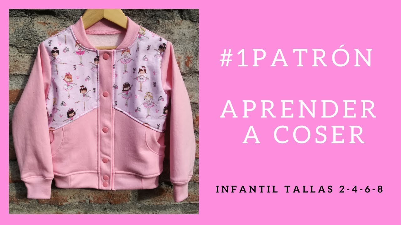 Patrón Bomber Infantil. 1 de 3