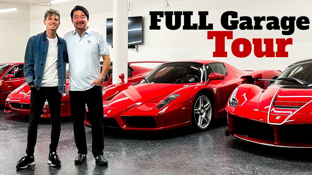 Full Walkthrough of @ferraricollectordavidlee 's INSANE Car Collection - (The Ultimate Man Cave!)