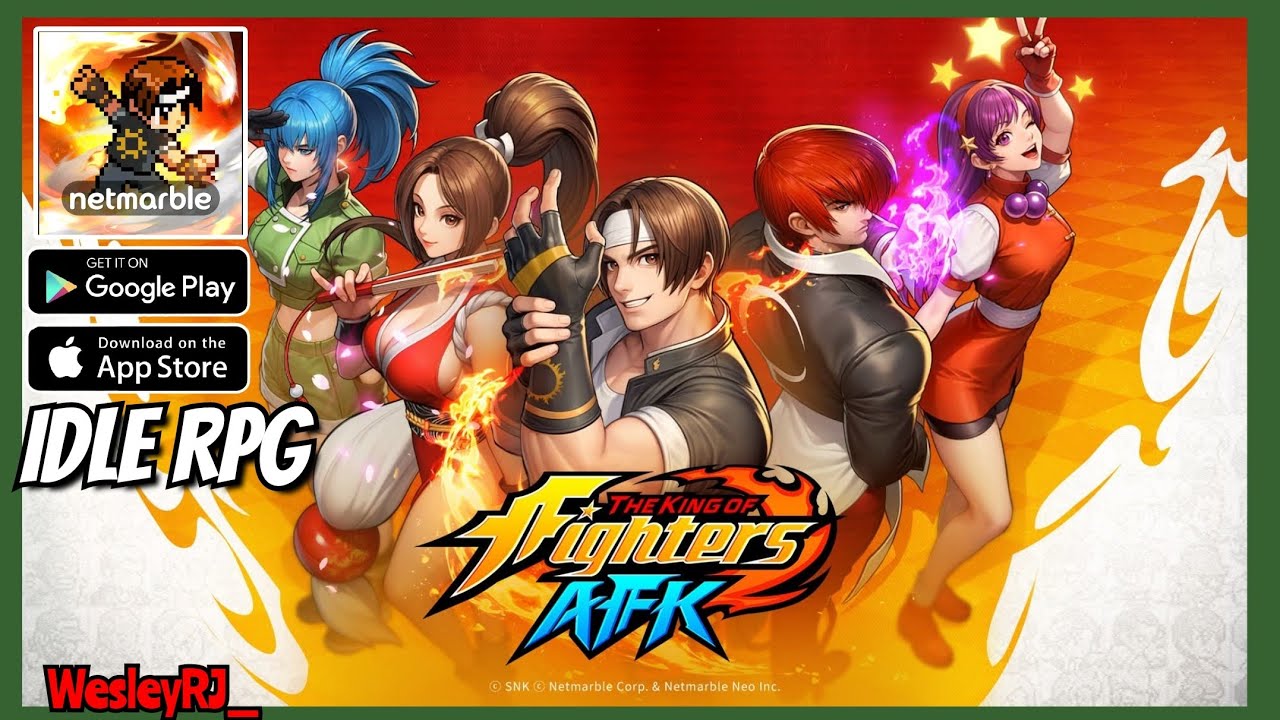 THE KING OF FIGHTERS AFK | GAMEPLAY, IDLE RPG, PERSONAGENS, SKILLS, ITENS (Android/IOS) JOGO GRATIS