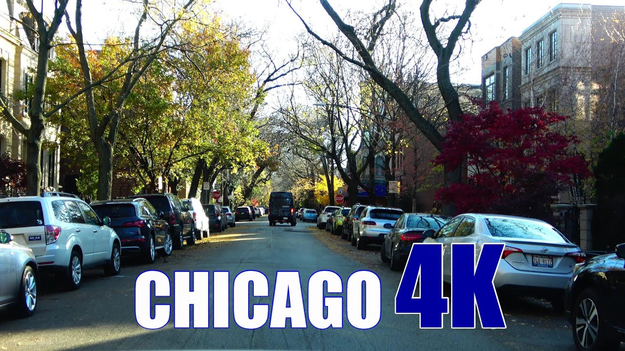 Driving in One of Chicago's Wealthiest Neighborhoods - Lincoln Park