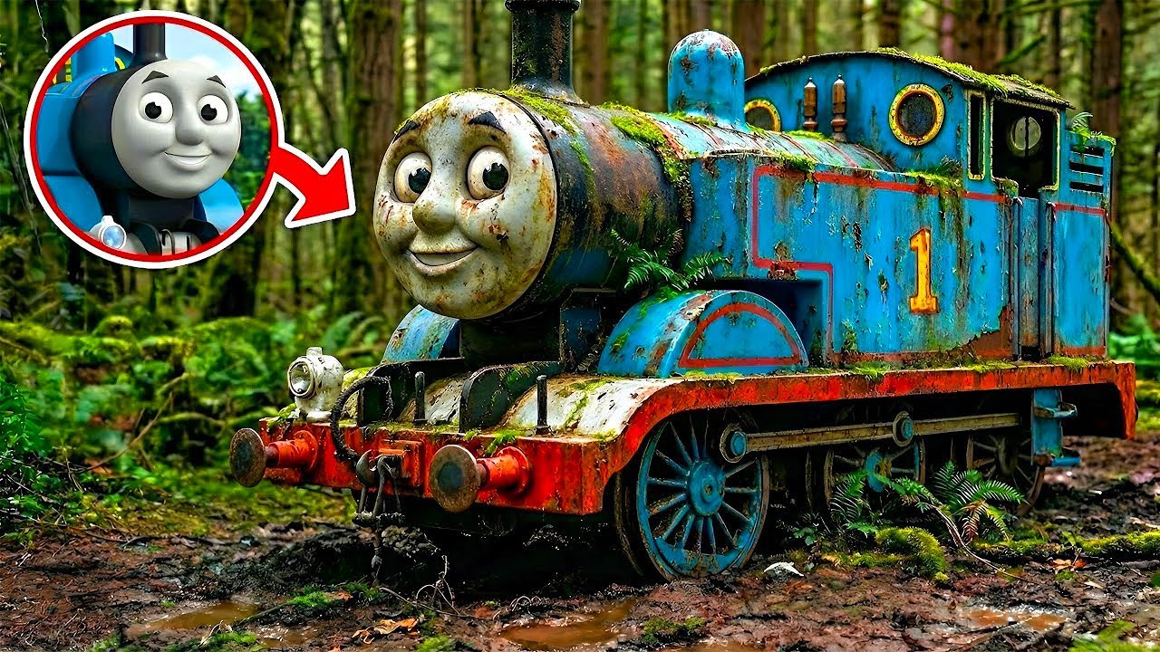 Restoring Process ASMR a Forgotten Thomas the Tank Engine Found Deep in the Woods.
