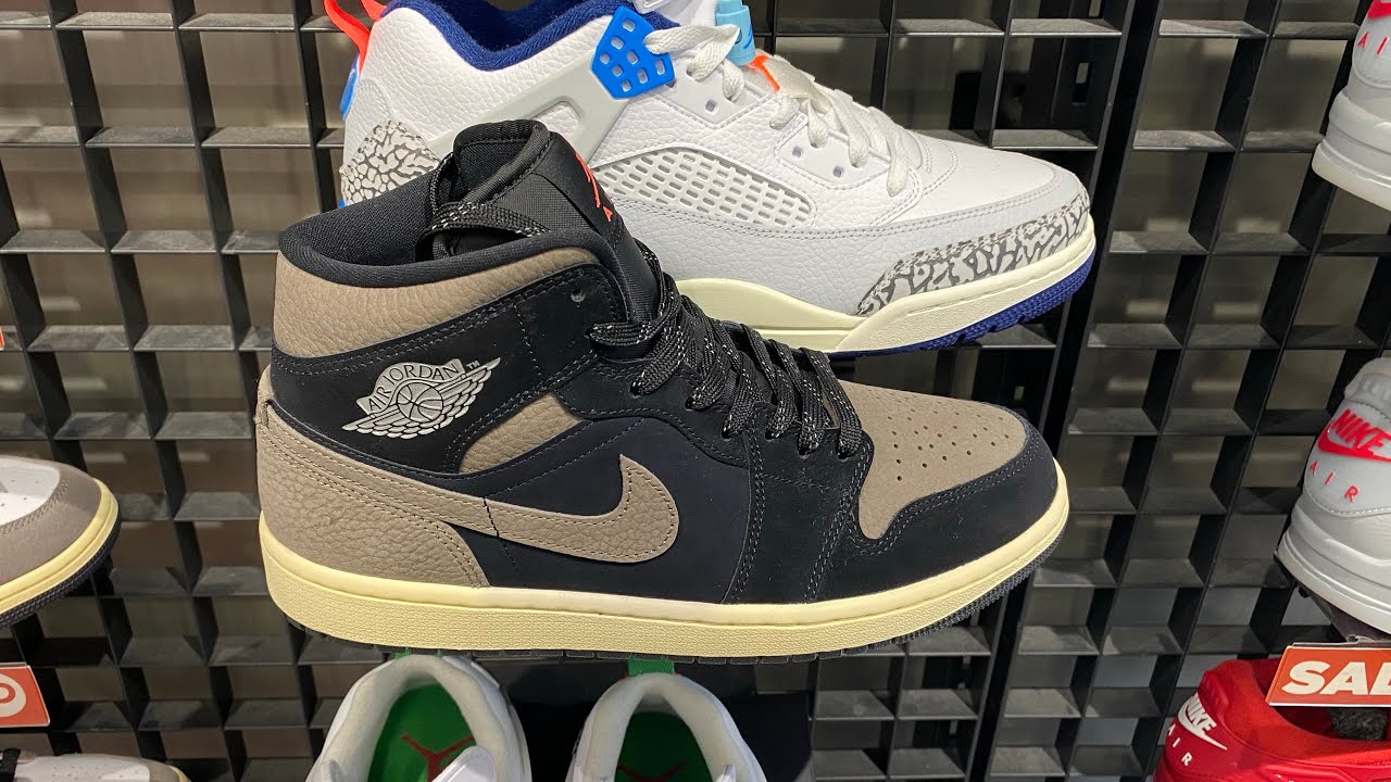 Air Jordan 1 Mid SE “Olive Grey” - Style Code: IB7110-002