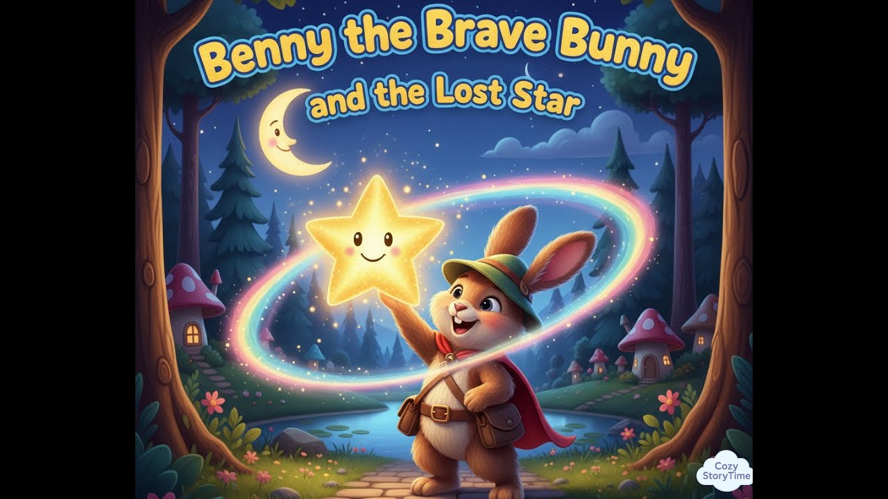 Benny the Brave Bunny and the Lost Star | CozyStoryTime | Kids Bedtime Story