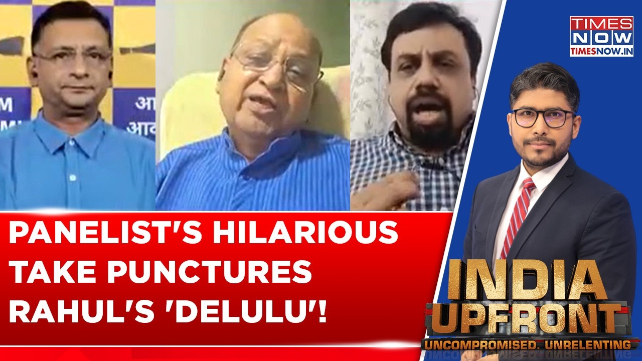 Rahul Gandhi's 'Delulu' Moment Called Out Live | Panelist Bursts LoP's Bubble With Witty Jab | Watch