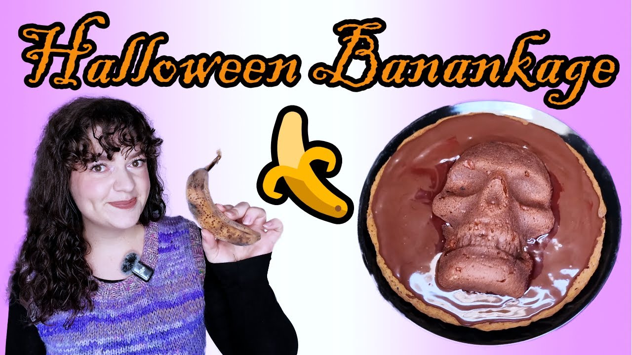 Halloween banankage bagning og klamme tricks