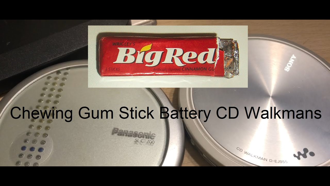 Sony D-EJ955 Panasonic SL-CT700 Comparing Two Chewing Gum Stick Battery CD Walkmans