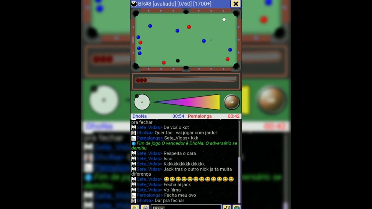 Player22 , Campeonato de bilhar online  Dhona vs Jack ?