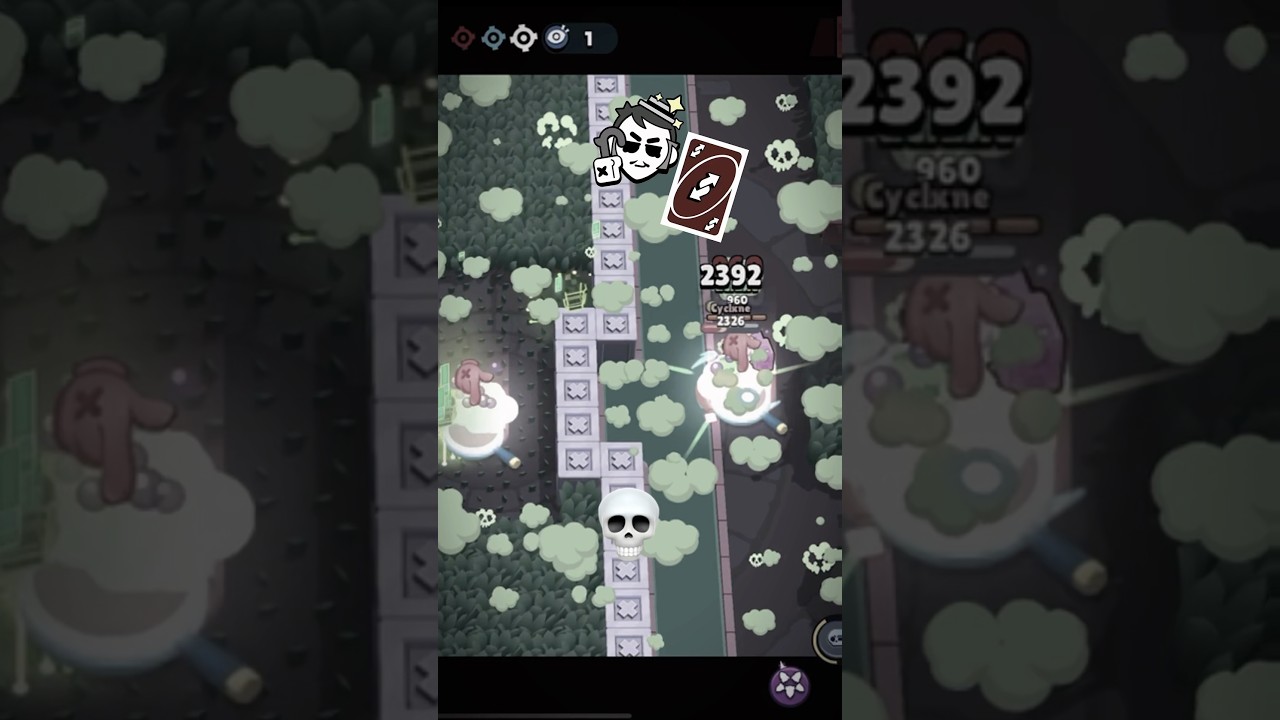 200 IQ Gray!☠️#brawlstars #bs #shorts #fyp #viralshorts #gray #skullface #reversed