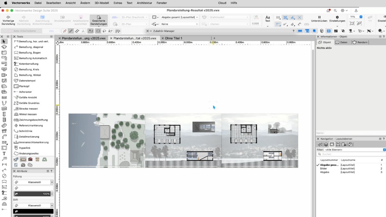 Layout erstellen in Vectorworks | Skills and Drills 8.1.