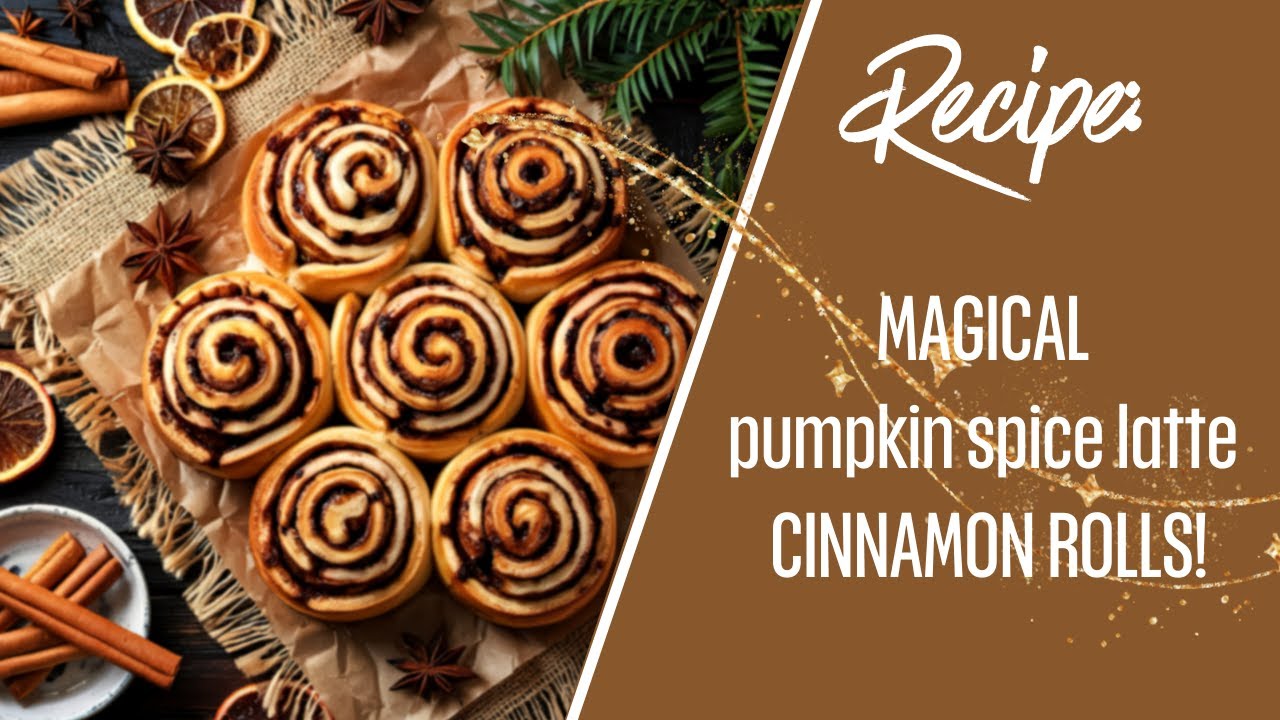 Enchanting pumpkin spice latte cinnamon rolls!