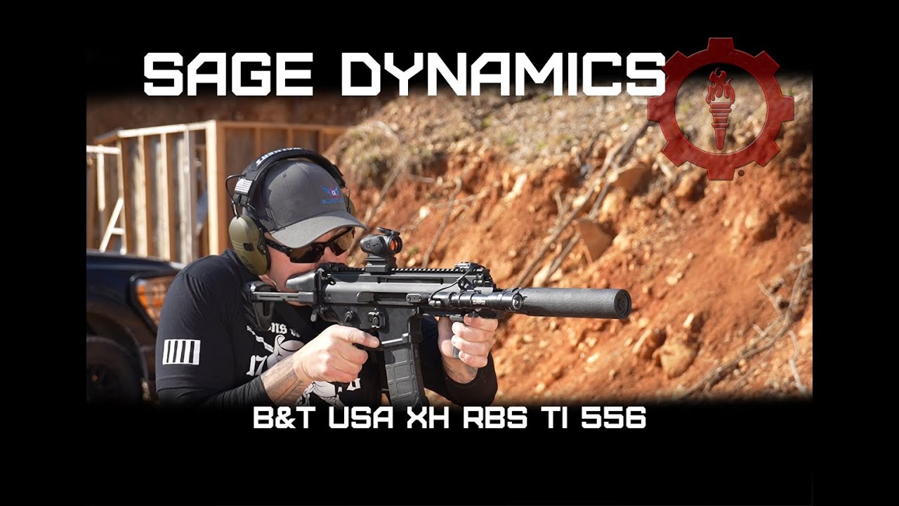 B&T XH RBS Ti 5.56 Suppressor