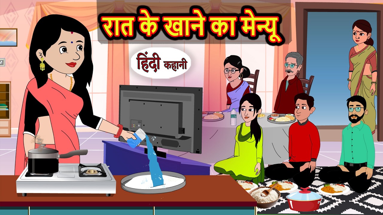 रात के खाने का मेन्यू | Bedtime Story | Stories in Hindi | Moral Stories | Funny Kahani | Storytime
