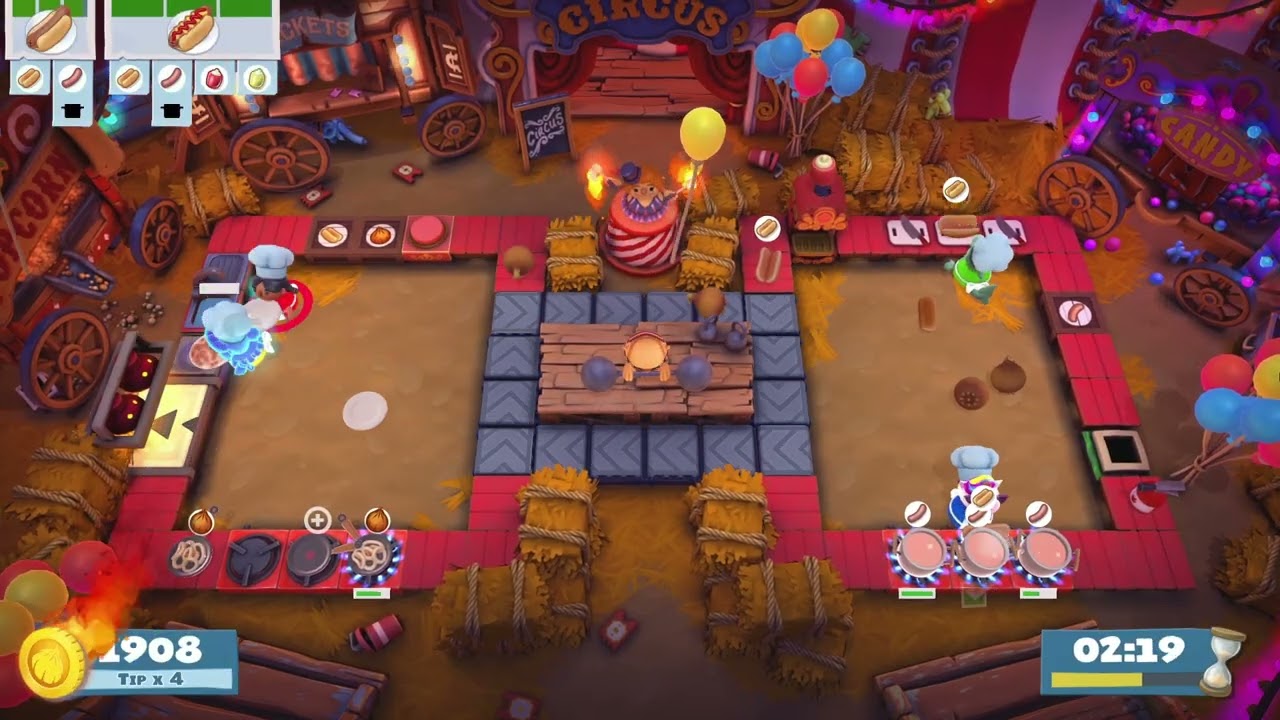 Overcooked! 2 Carnival 3 3 QUAD 5.2K!!!