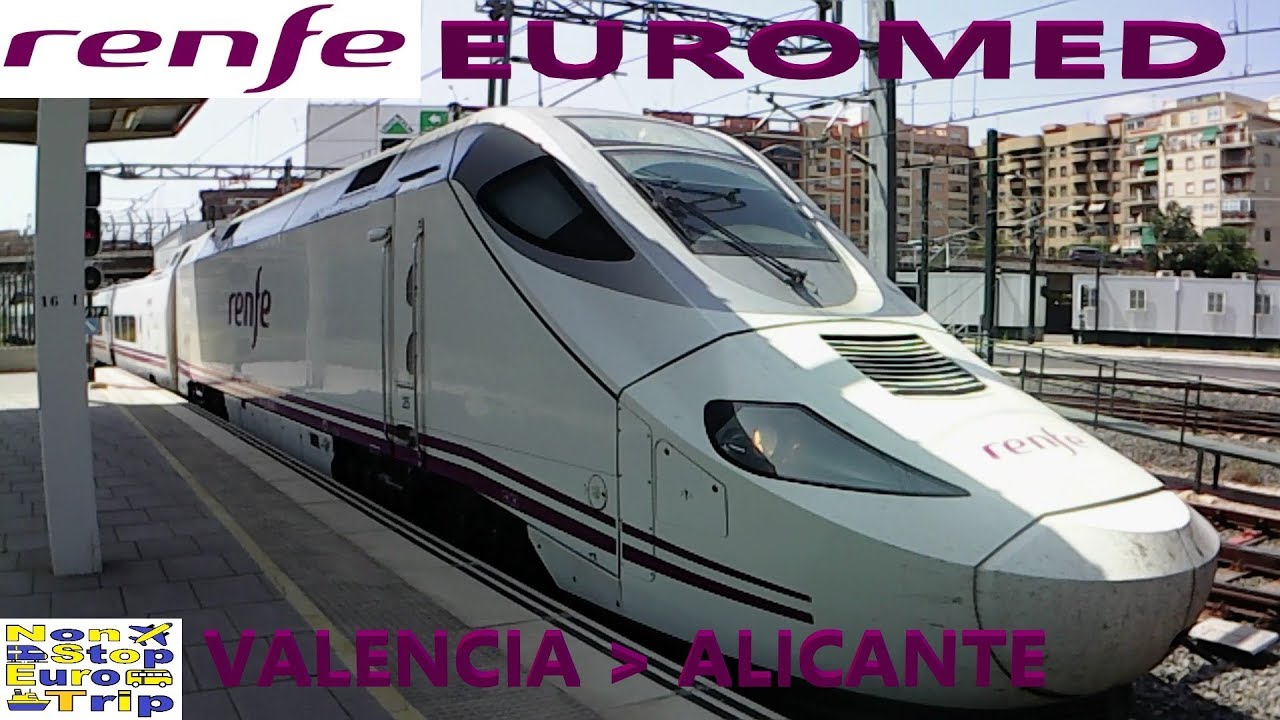 RENFE EUROMED / VALENCIA - ALICANTE / SPANISH TRAIN TRIP REPORT