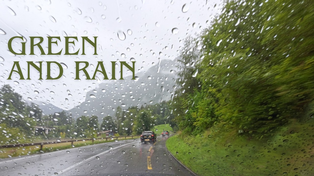 [ASMR] Scenic Drive: Bern to Lauterbrunnen (Switzerland) | Road & Engine Sounds