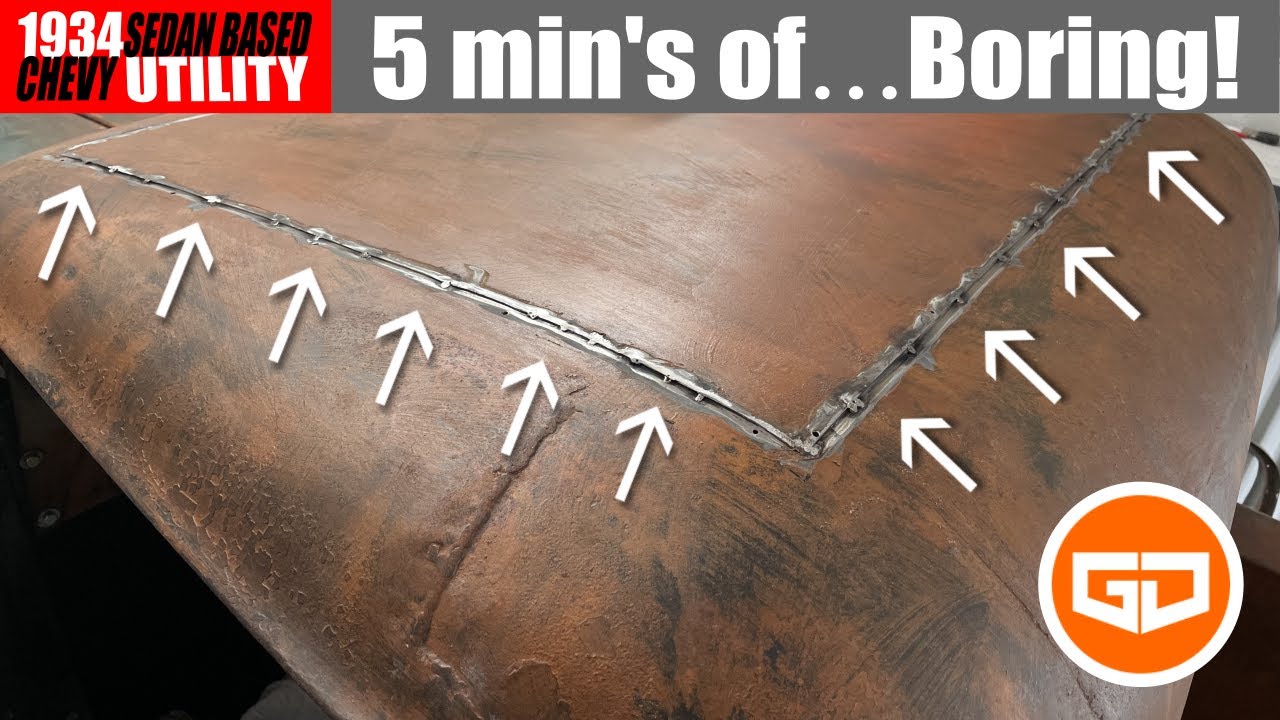 1934 Chevy Hot Rod Utility Roof Weld In And 5 Minutes Of Other Boring Stuff Ep 100