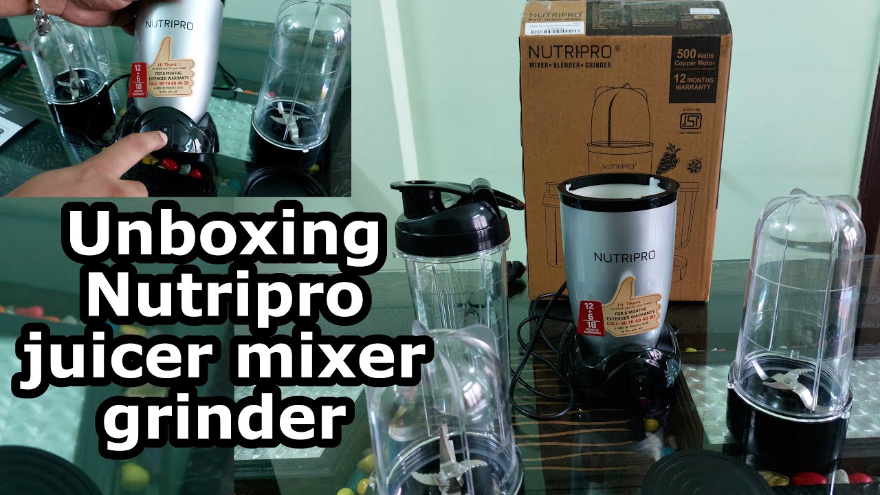Nutripro Juicer Mixer Grinder Unboxing & Review | Smoothie Maker | Best Juicer | Make Protein Shake