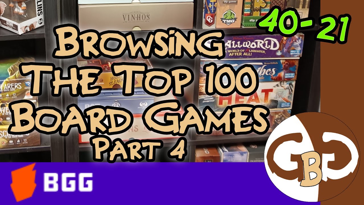 Looking at the BGG Top 100 | 40 21