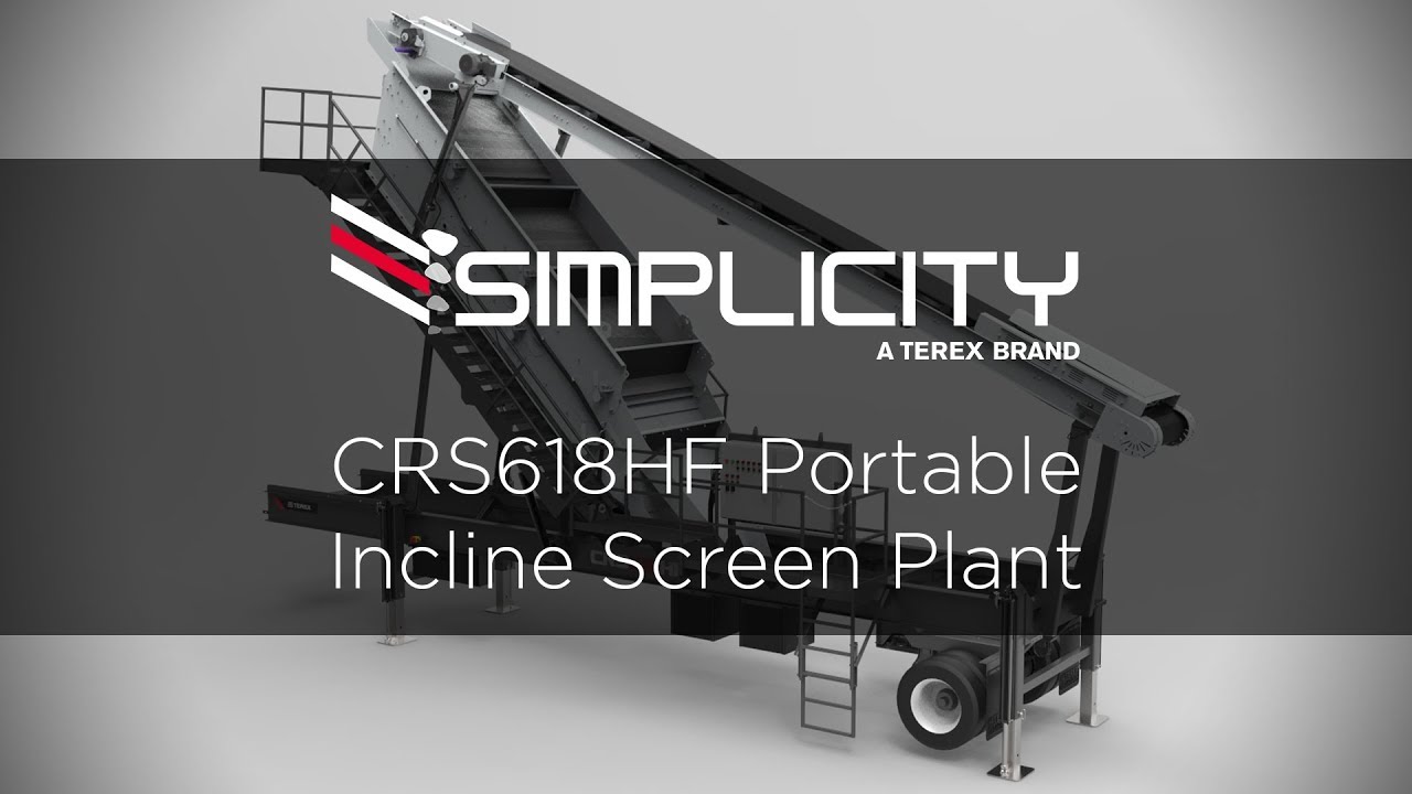 Simplicity CRS618HF High Frequency Portable Incline Screen Plant