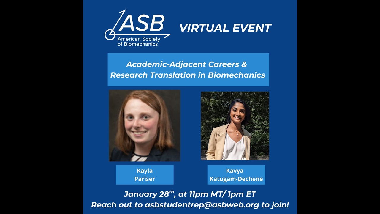 Academic-Adjacent Careers & Research Translation in Biomechanics