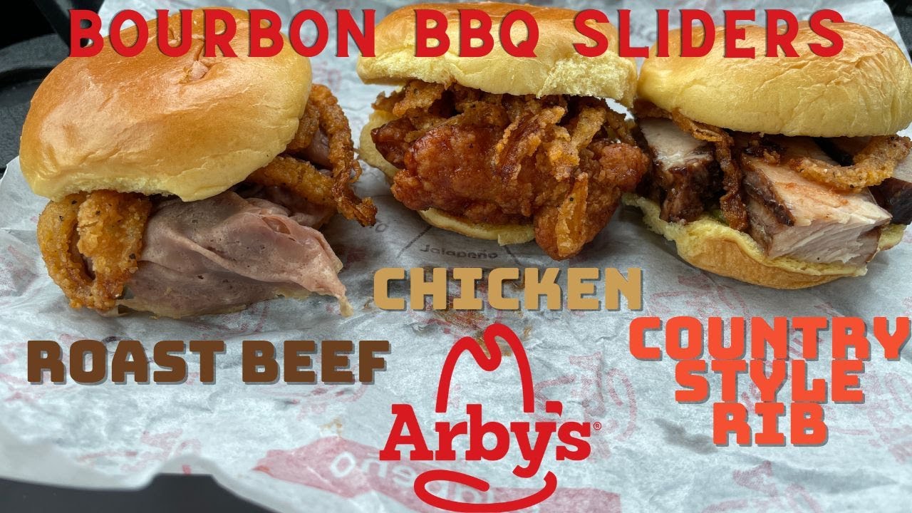 Arby’s Bourbon BBQ Slider: Country Style Rib, Chicken & Roast Beef Review
