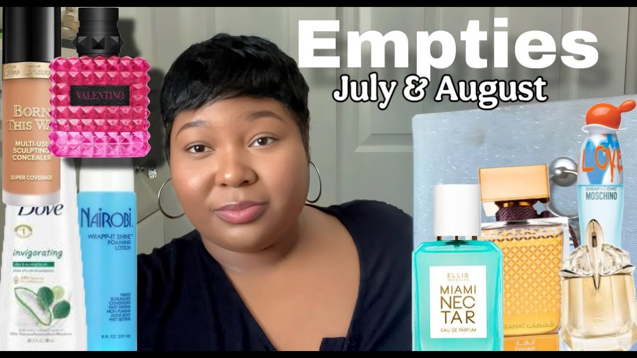JULY & AUGUST EMPTIES #perfume #hygiene  #bodycare  #empties