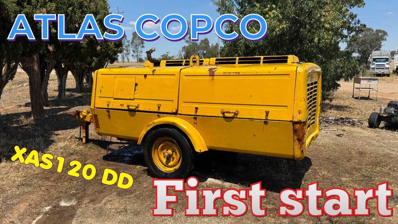 Первый запуск компрессора Atlas Copco XAS120DD. Двигатель Deutz 912.