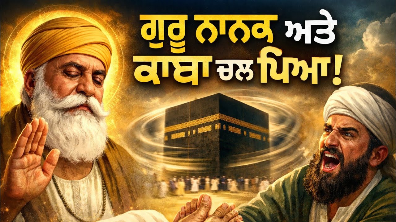 ਸਾਖੀ ਧੰਨ ਧੰਨ ਗੁਰੂ ਨਾਨਕ ਦੇਵ ਜੀ ਅਤੇ ਮੱਕਾ ਮਦੀਨਾ ਕਾਬੇ ਦਾ ਘੁੰਮ ਜਾਣਾ // Guru Nanak ji ate makke da kaba