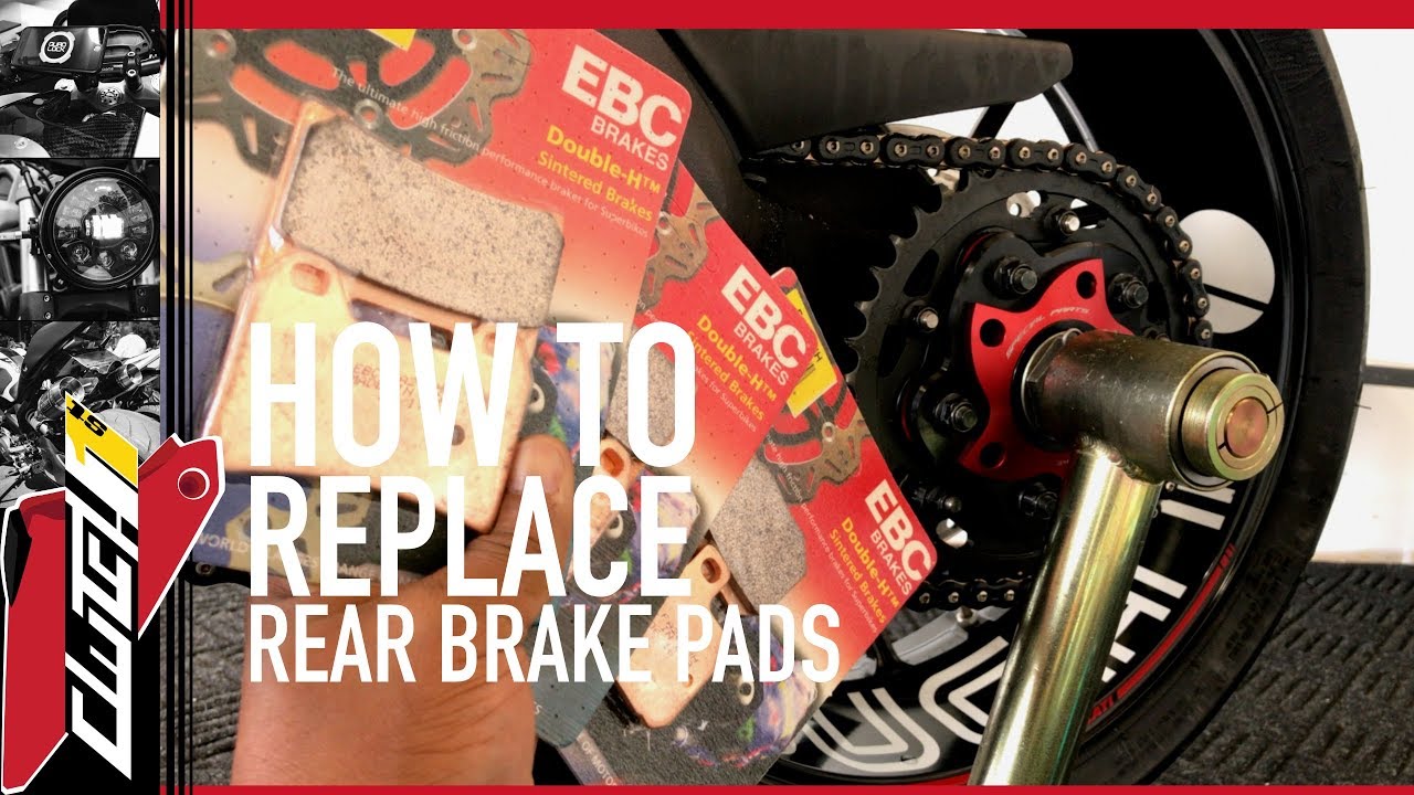 How To Replace Rear Motorcycle Brake Pads | Ducati Monster