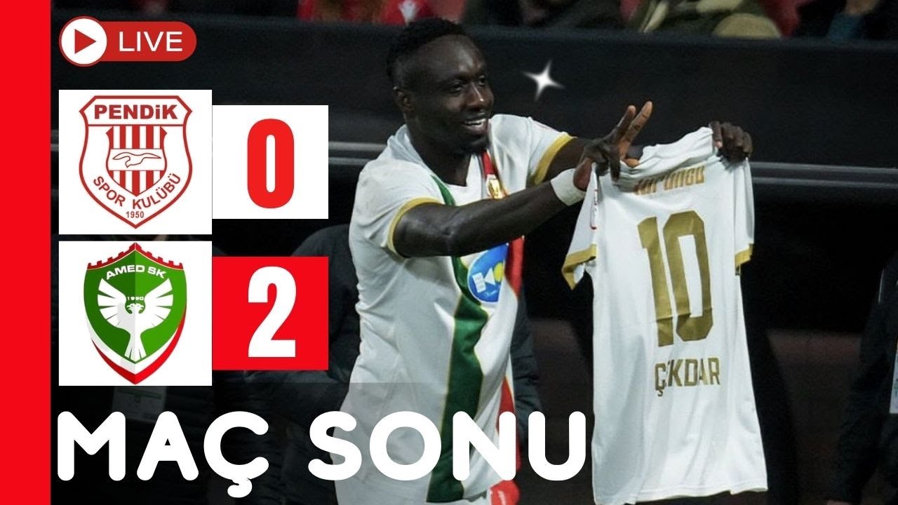 CANLI / PENDİKSPOR 0-2 AMEDSPOR | MAÇ SONU YAYINI