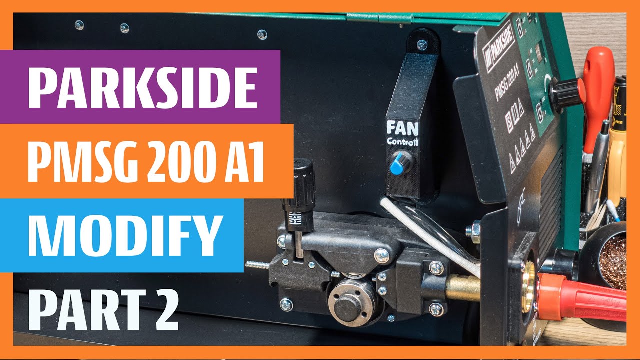 Modification of Parkside PMSG 200 A1 MIG/MAG/MMA welder | Part 2 - Silencing the Fan