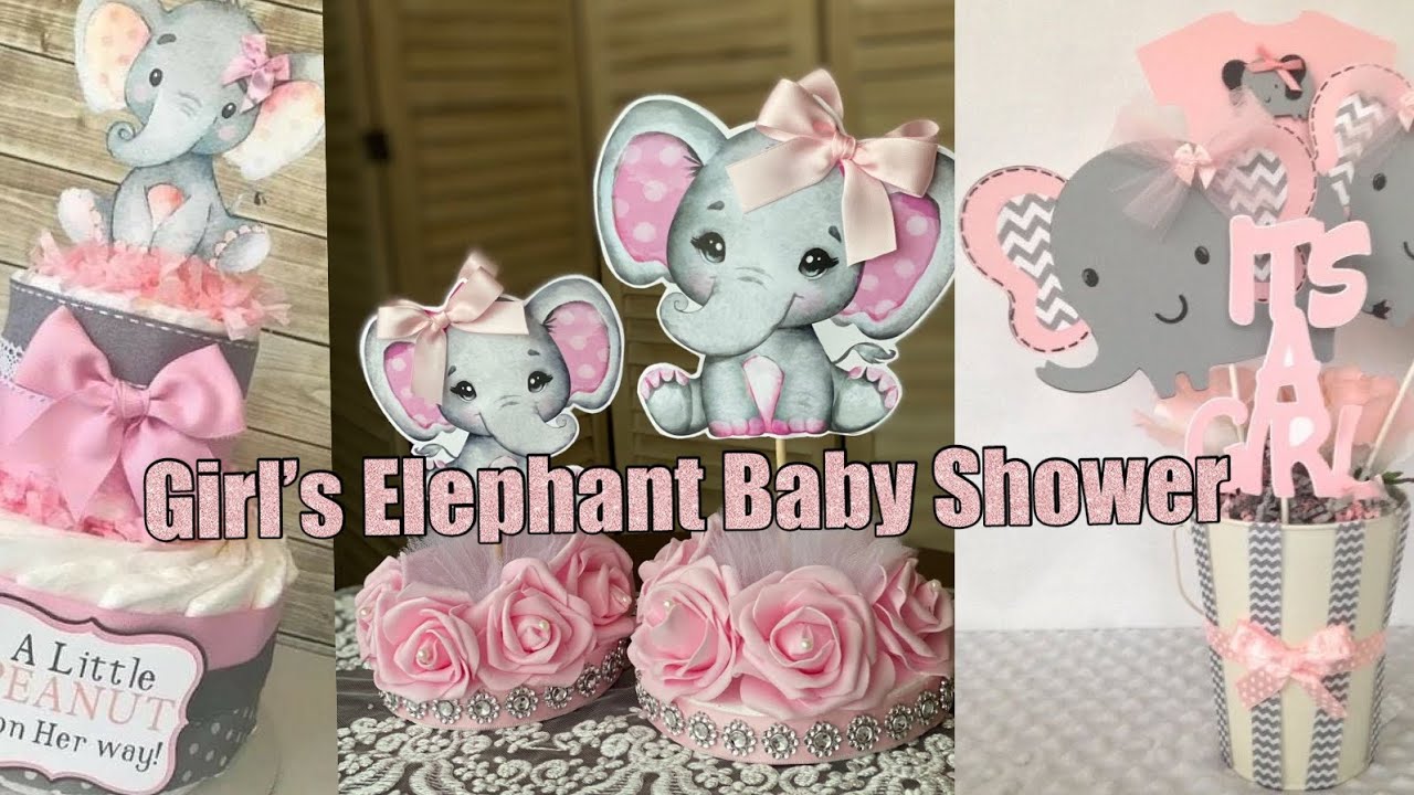 Girl’s Elephant Baby Shower Ideas/ DIY Decor, Treats, and Much More!!