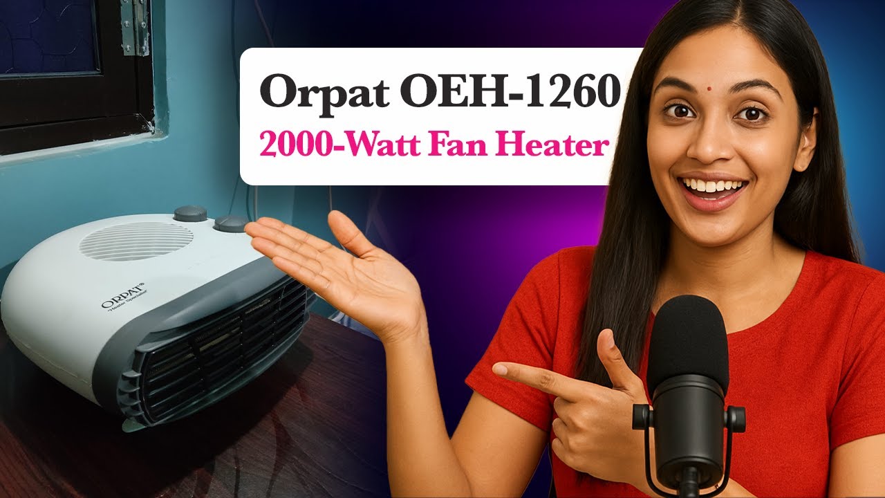 Orpat OEH 1260 2000 Watt Fan Heater | Best Room Heater 2025