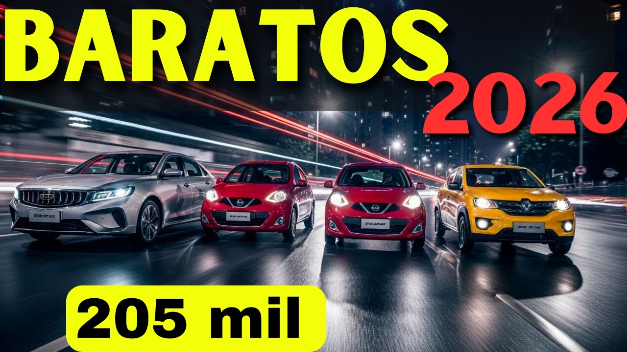 Autos Mas BARATOS 2026: Los 25 m&aacute;s econ&oacute;micos con precios y ofertas