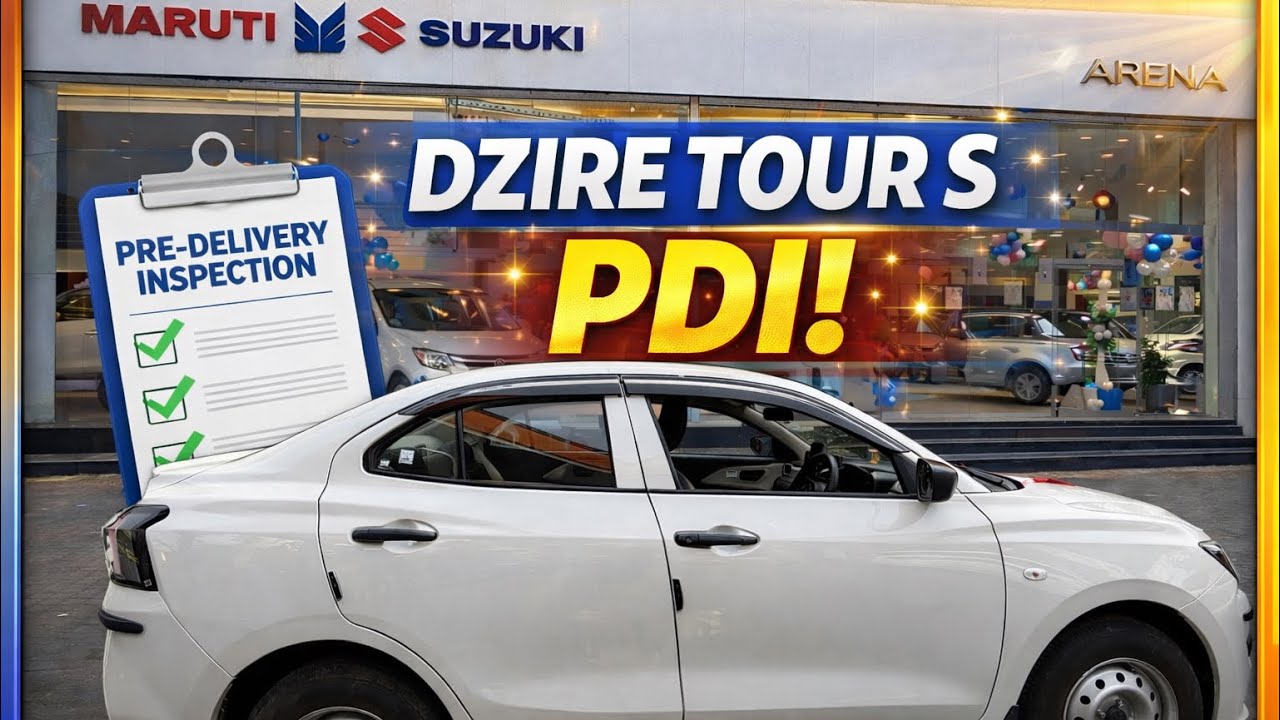 Maruti Dzire Tour S PDI 🔍 | New Car Delivery Process | Pre Delivery Inspection