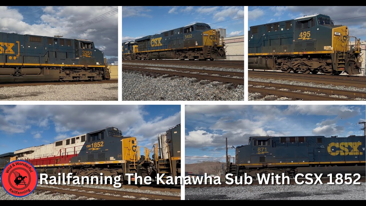 Railfanning The Kanawha Sub With CSX 1852
