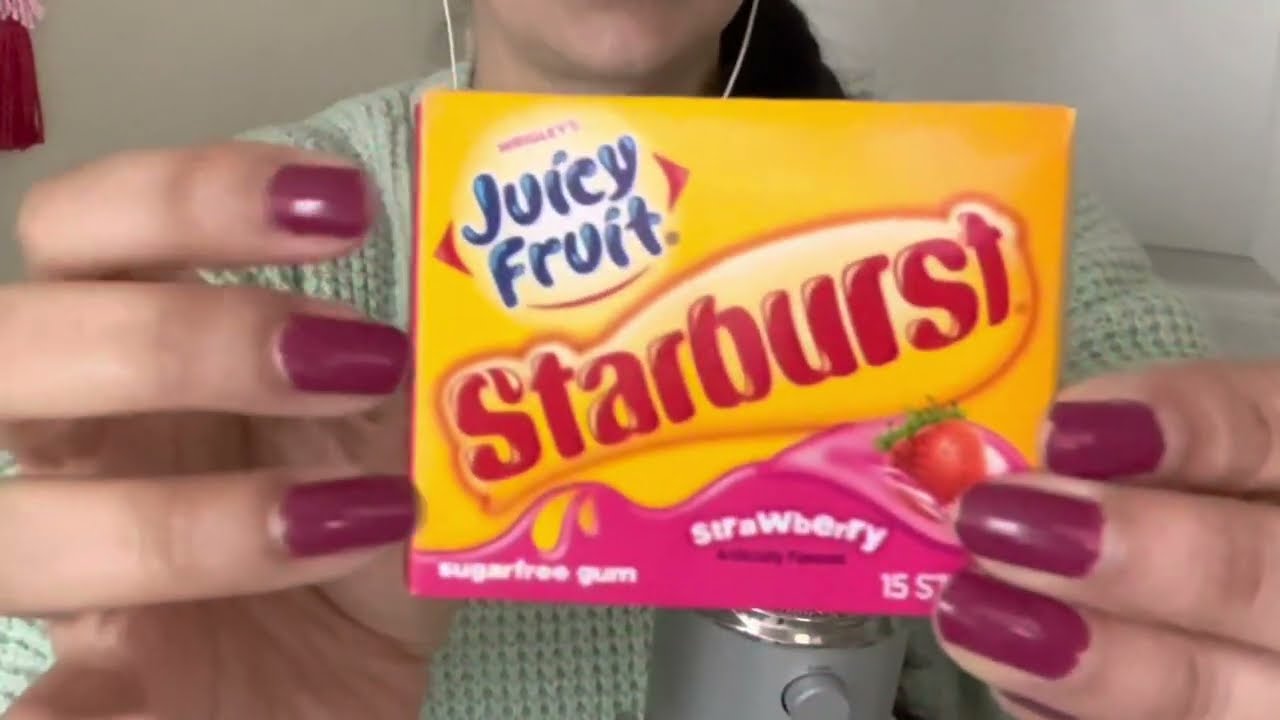 CEPILLO TU CARITA PARA QUE DUERMAS 😴 ASMR sounds Masticando chicle