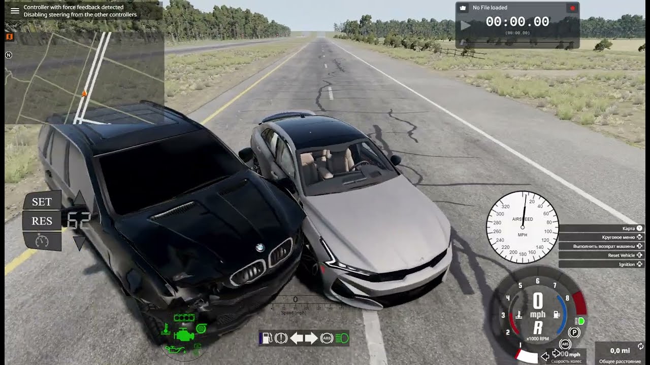 BeamNG drive убегаем от коллекторов