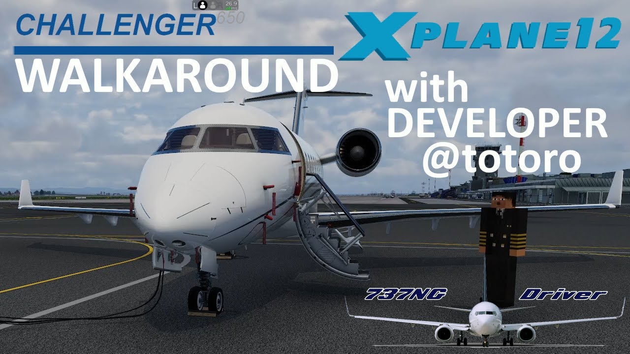 HOTSTART CHALLENGER 650 - Detailed Walkaround WITH DEVELOPER Totoro | Real Airline Pilot