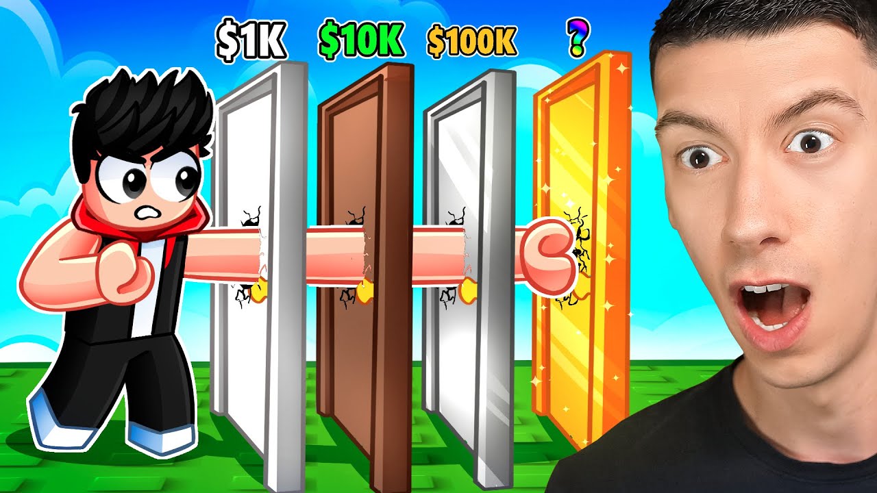 Devenir FORT pour DONNER DES COUPS DE POINGS LES PLUS PUISSANT du Monde dans Roblox !!