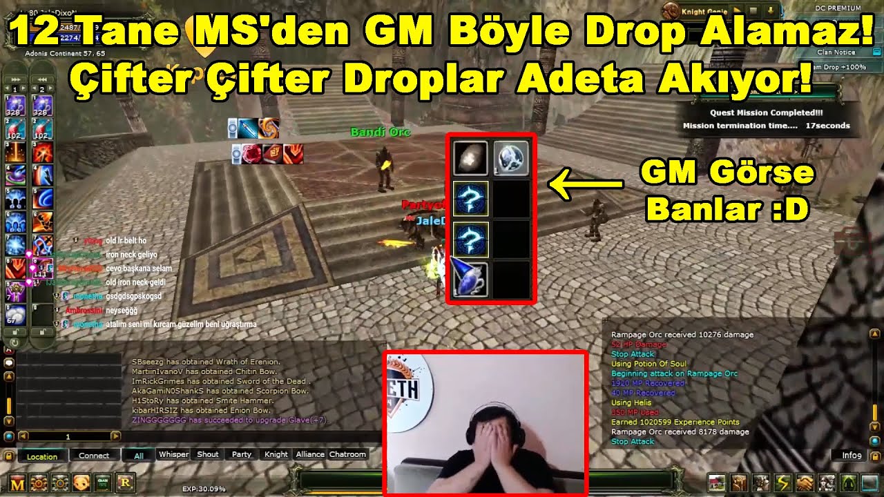 Sameth74 - 12 Tane MS'den GM Böyle Drop Alamaz! Çifter Çifter Droplar Adeta Akıyor! | Knight Online