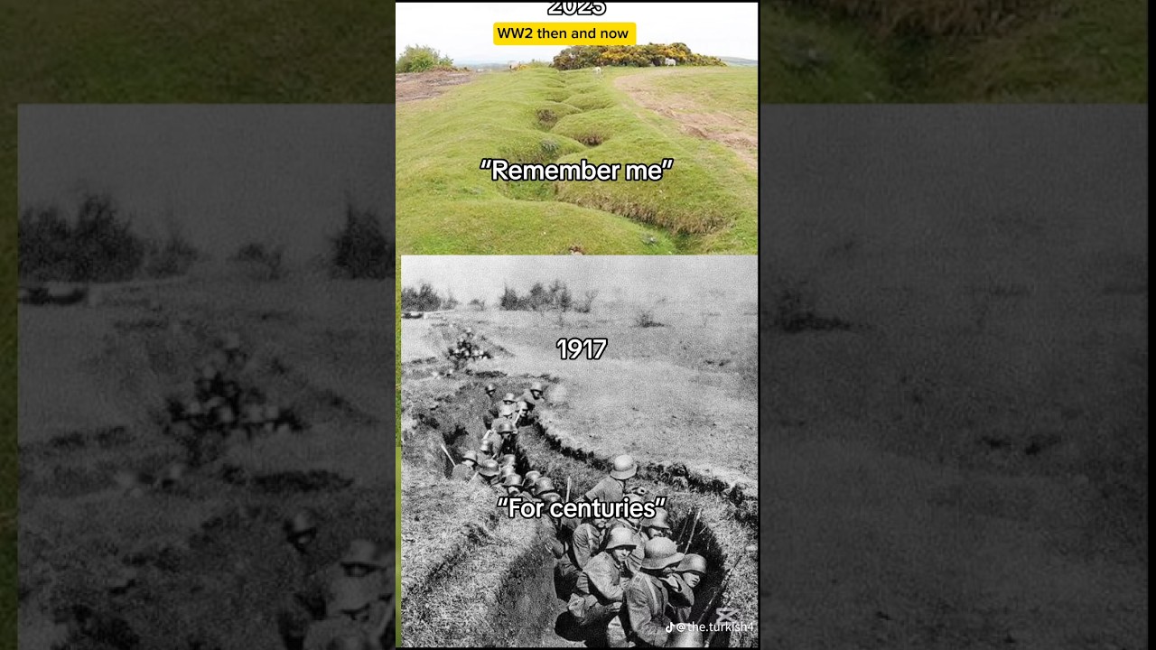 WW2 then and now D-Day Normandy 1944vs2025#ww2#dday#normandy#britain#war#thenandnow#respect#ytshorts