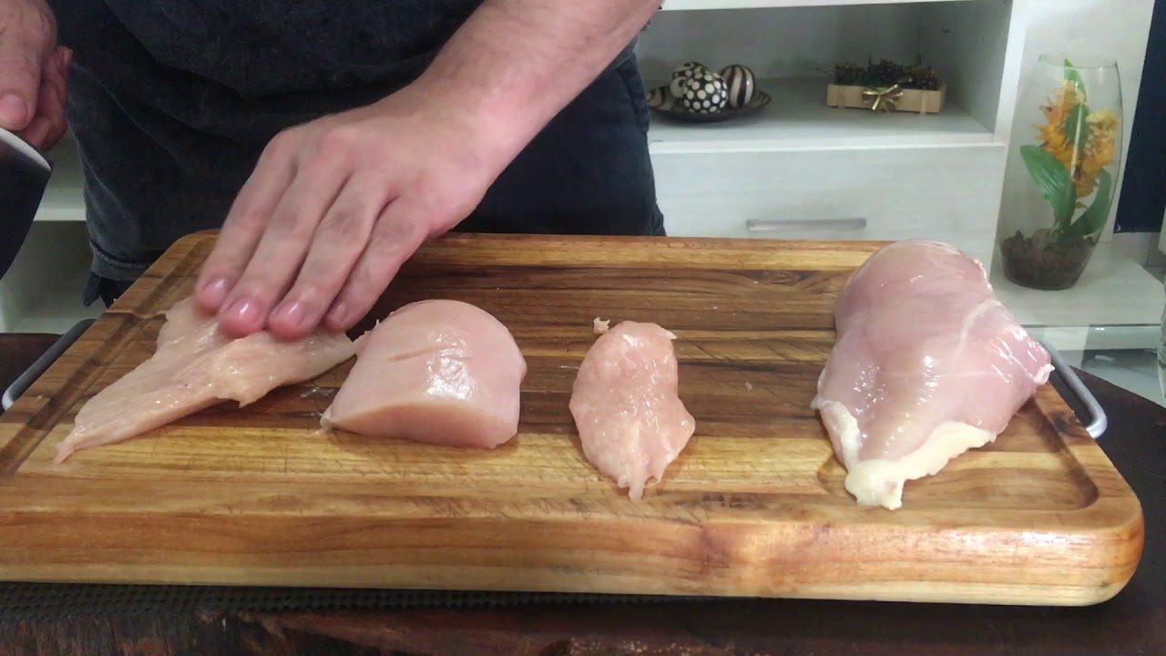 Limpeza do Peito de Frango