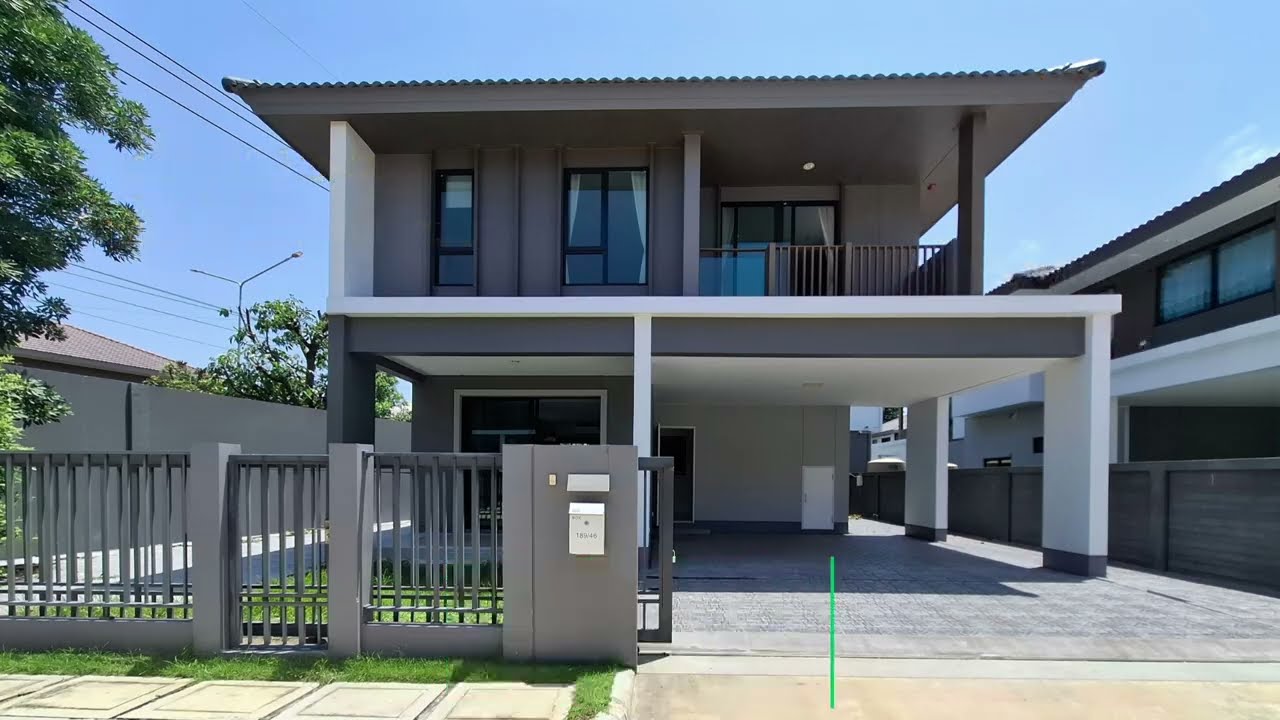 บ้านเดี่ยว 2 ชั้น โครงการ สราญสิริ รังสิต #หลังมุม