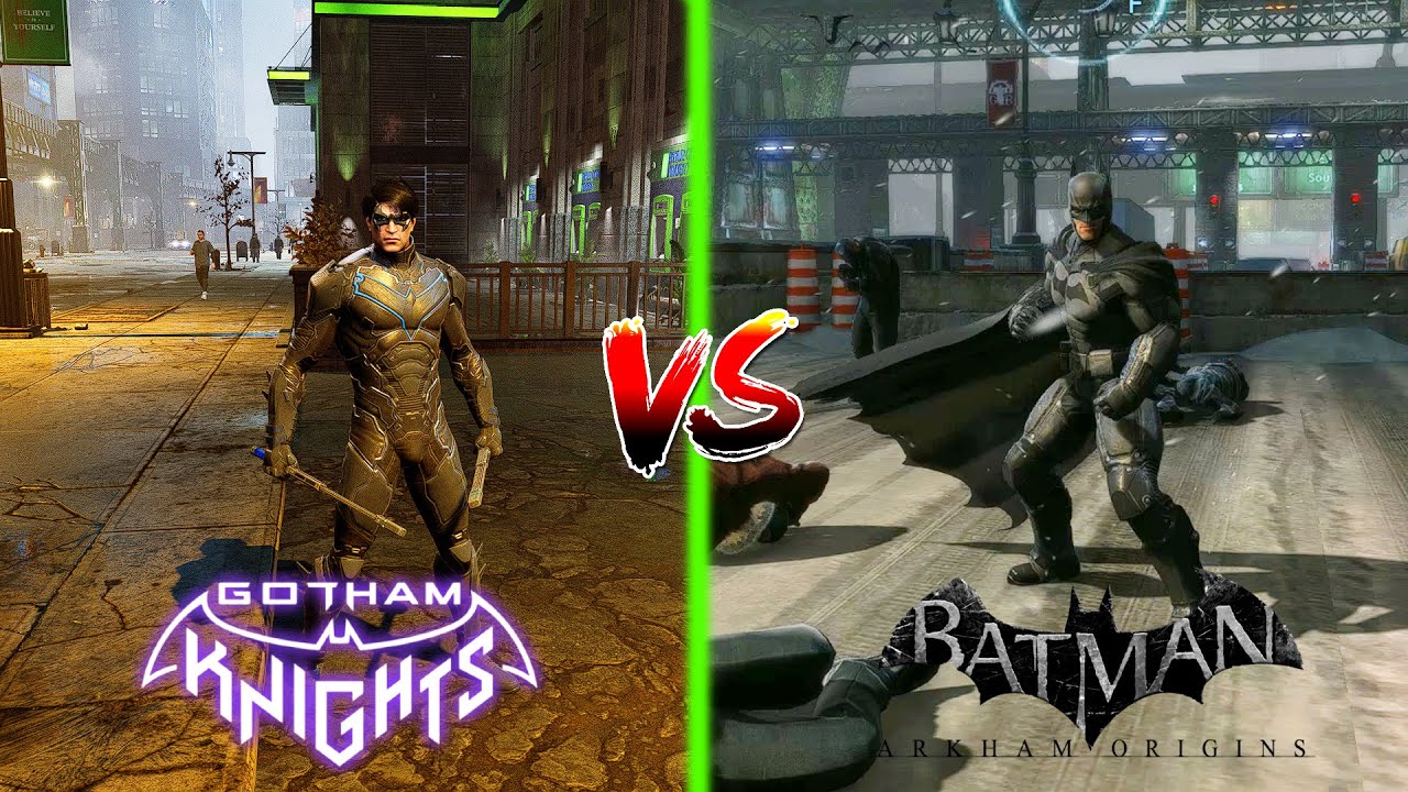 Gotham Knights Vs Batman Arkham Origins (Comparison) | Gameplay