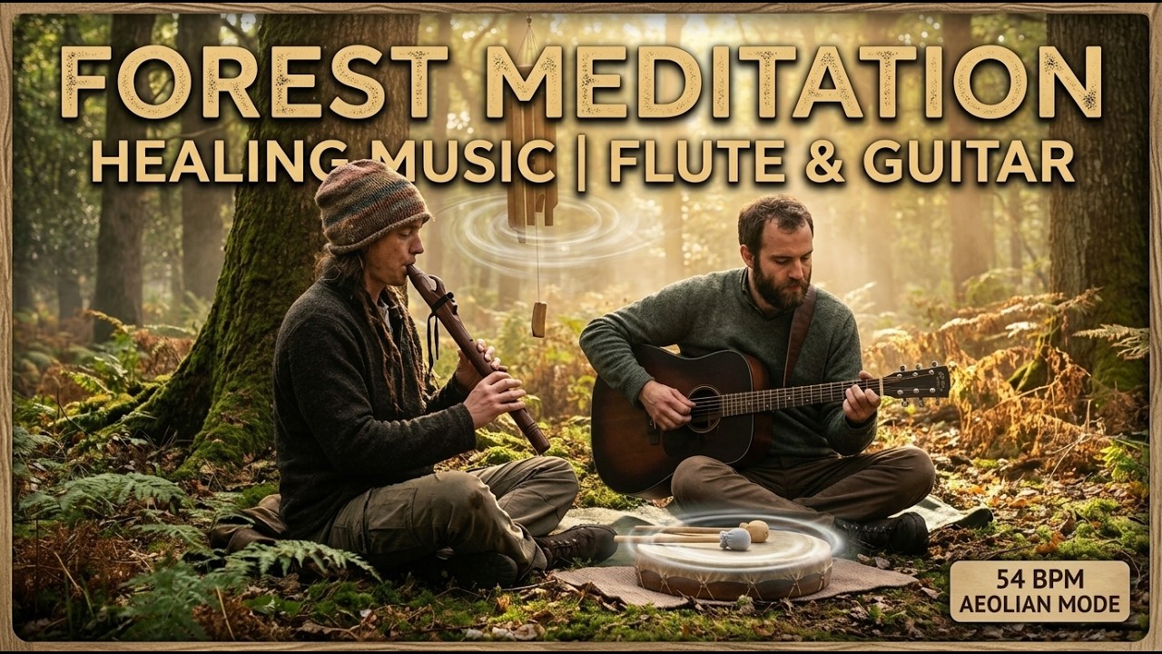 Deep Forest Healing | Earthy New Age Meditation | Soft Wood Flute & Acoustic Guitar
