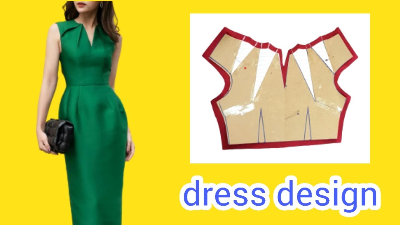 Hướng dẫn cắt may Đầm kiểu cổ xẻ giữa xếp ly cực thời trang |basic Sewing techniques |Lena Sewing |